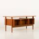 Bureau de direction danois en teck attribué à Kai Kristiansen, années 1960