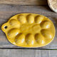Vintage salt and pepper egg dish