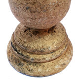 Pair of wooden candlesticks
