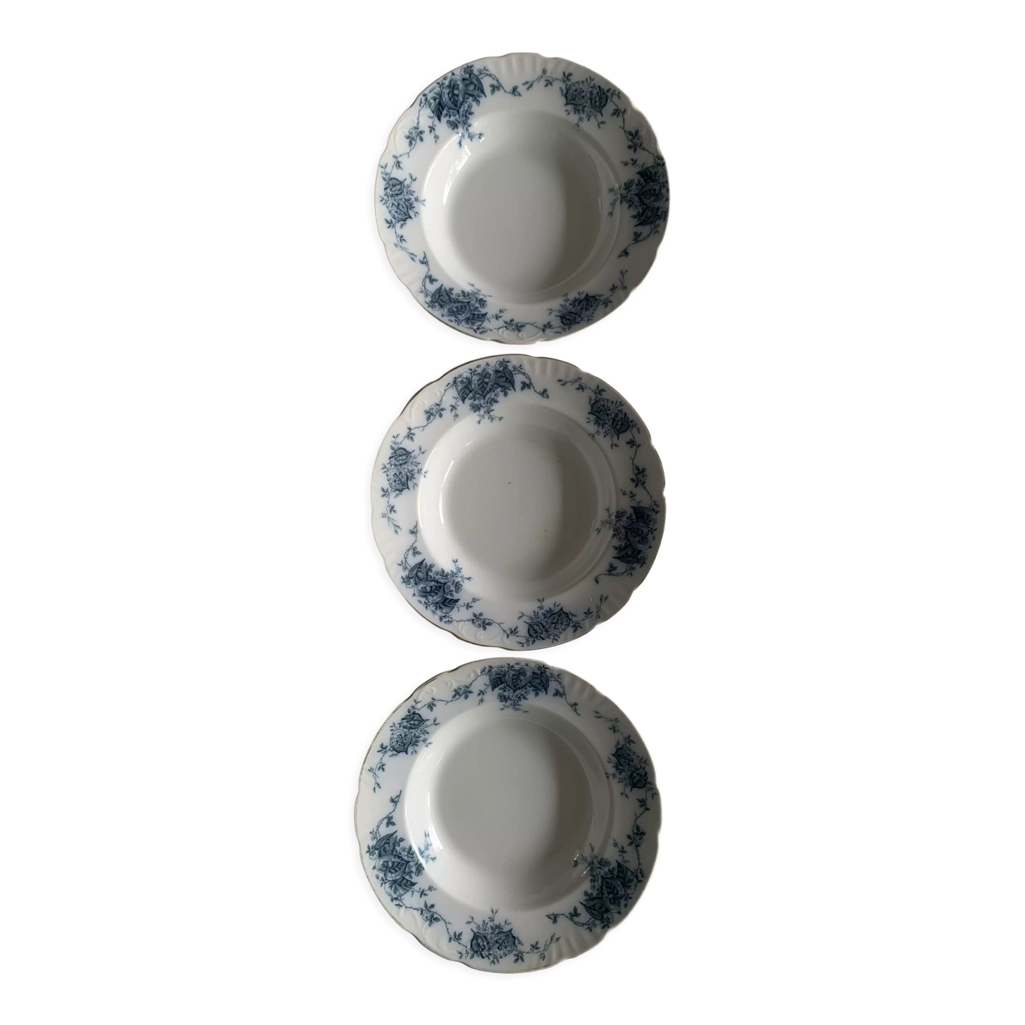 Set 3 hollow plates in English porcelain Johnson Bros