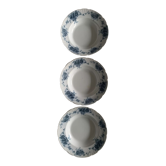 Ensemble 3 assiettes creuses en porcelaine anglaise Johnson Bros