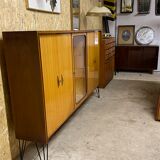 Bibliothèque sur les jambes vintage des années 60, années 1960