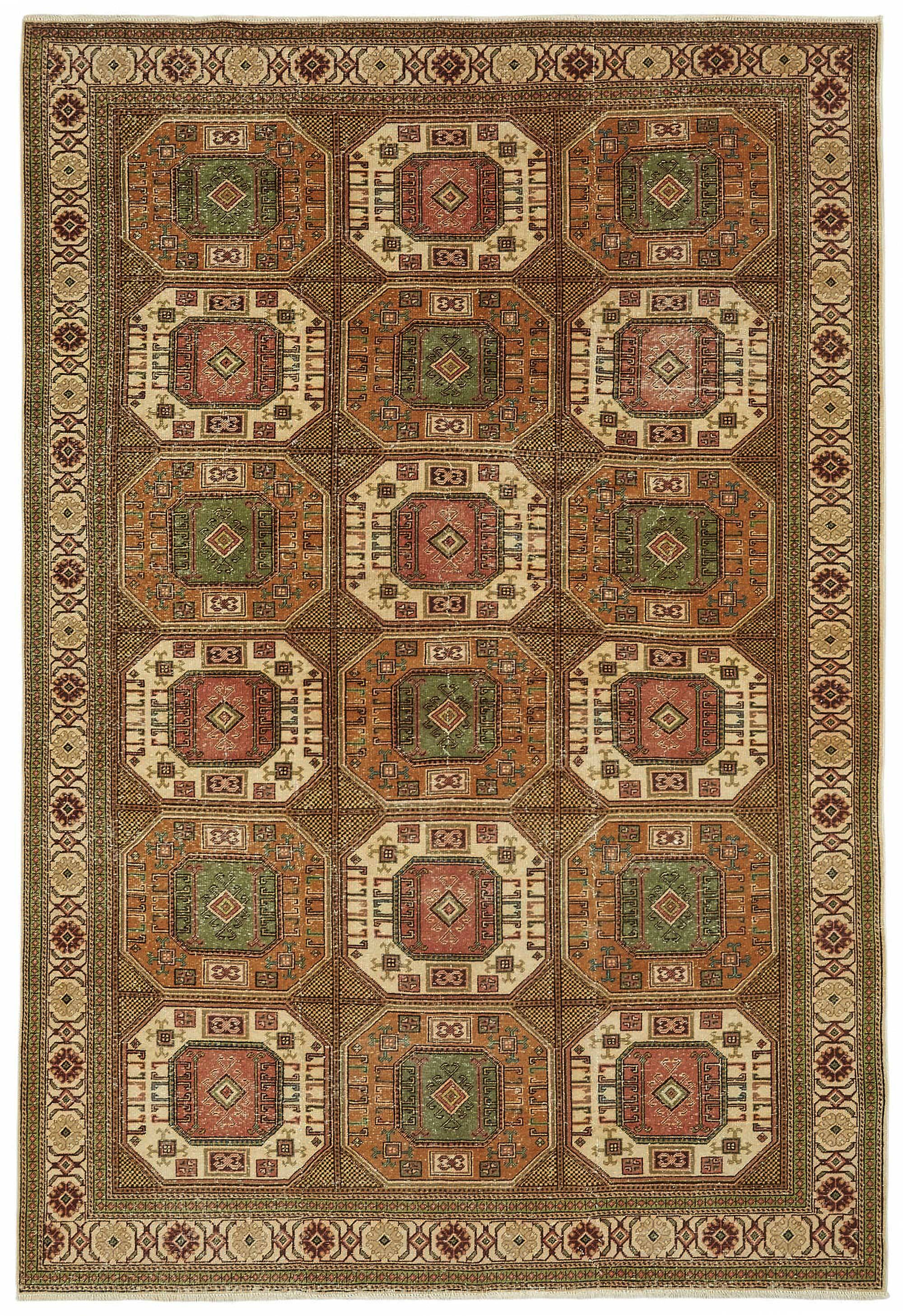 Turkish Wool Vintage Kayseri Rug 200 cm x 290 cm