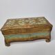 Florentine jewelry box, on gilded wooden feet made in Italy