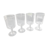 Lot de 4 verres à pied