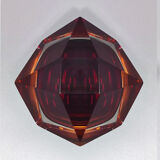 1960s Gorgeous Brown Ashtray or Catchall by Flavio Poli for Seguso. Made in Italy