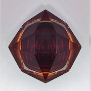 1960s Gorgeous Brown Ashtray or Catchall by Flavio Poli for Seguso. Made in Italy