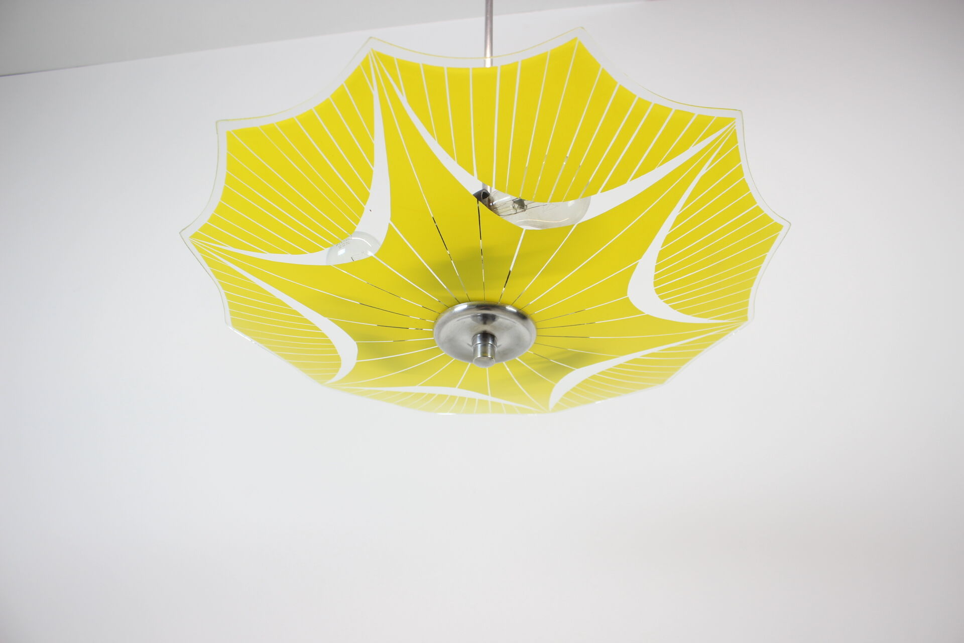 Mid-century glass pendant Napako, 1960's