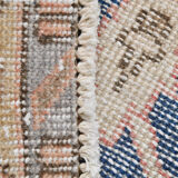 Navy blue vintage rug 317x220cm