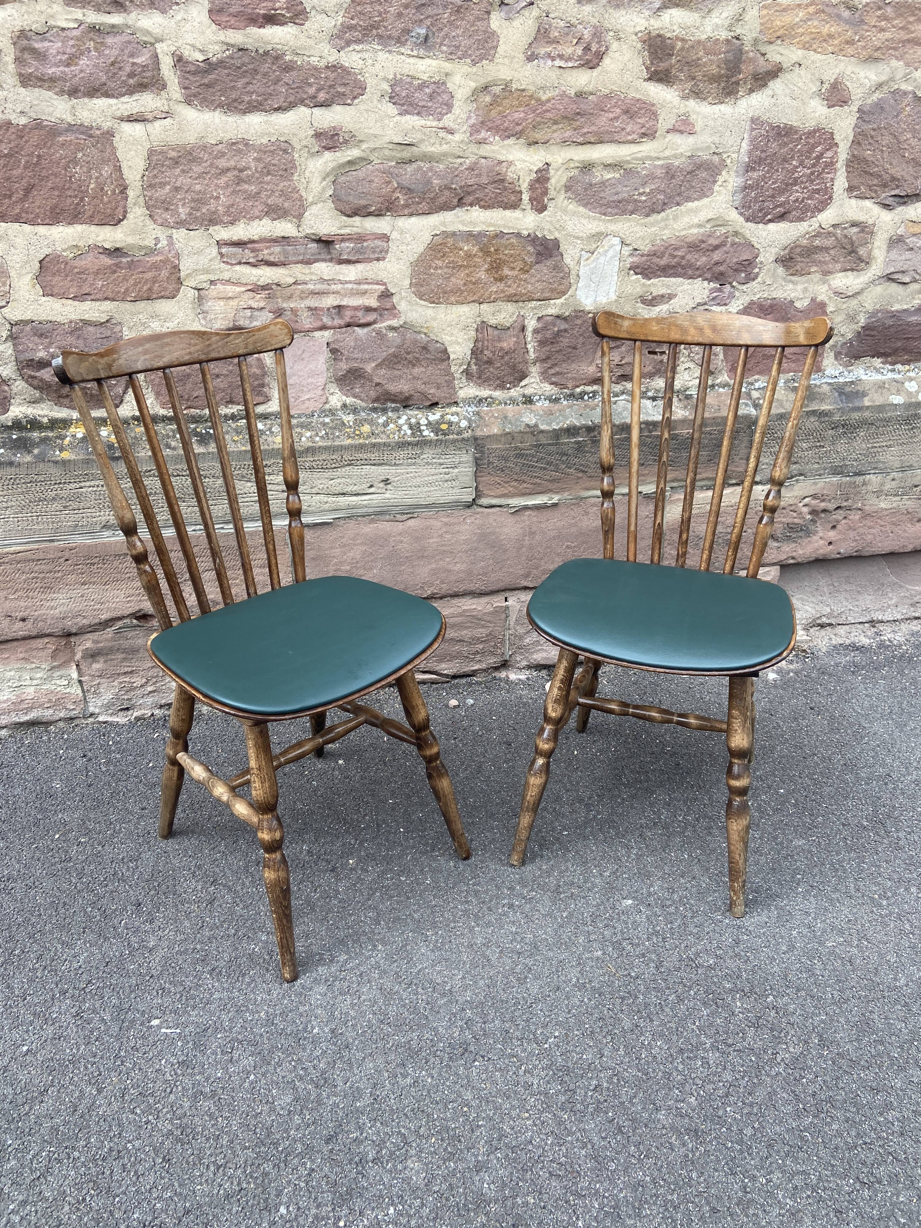 2 vintage Baumann Restaurant cafe chairs