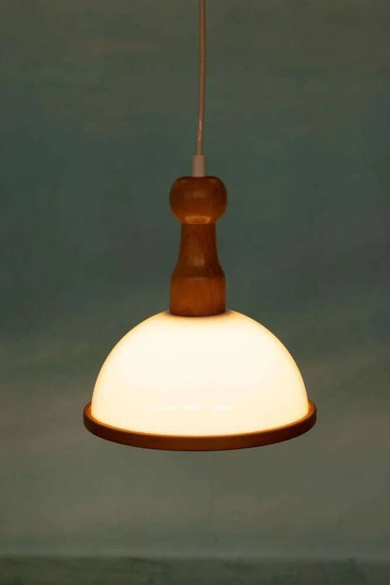 Bohemian 70s mushroom pendant lamp