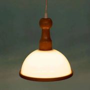 Bohemian 70s mushroom pendant lamp