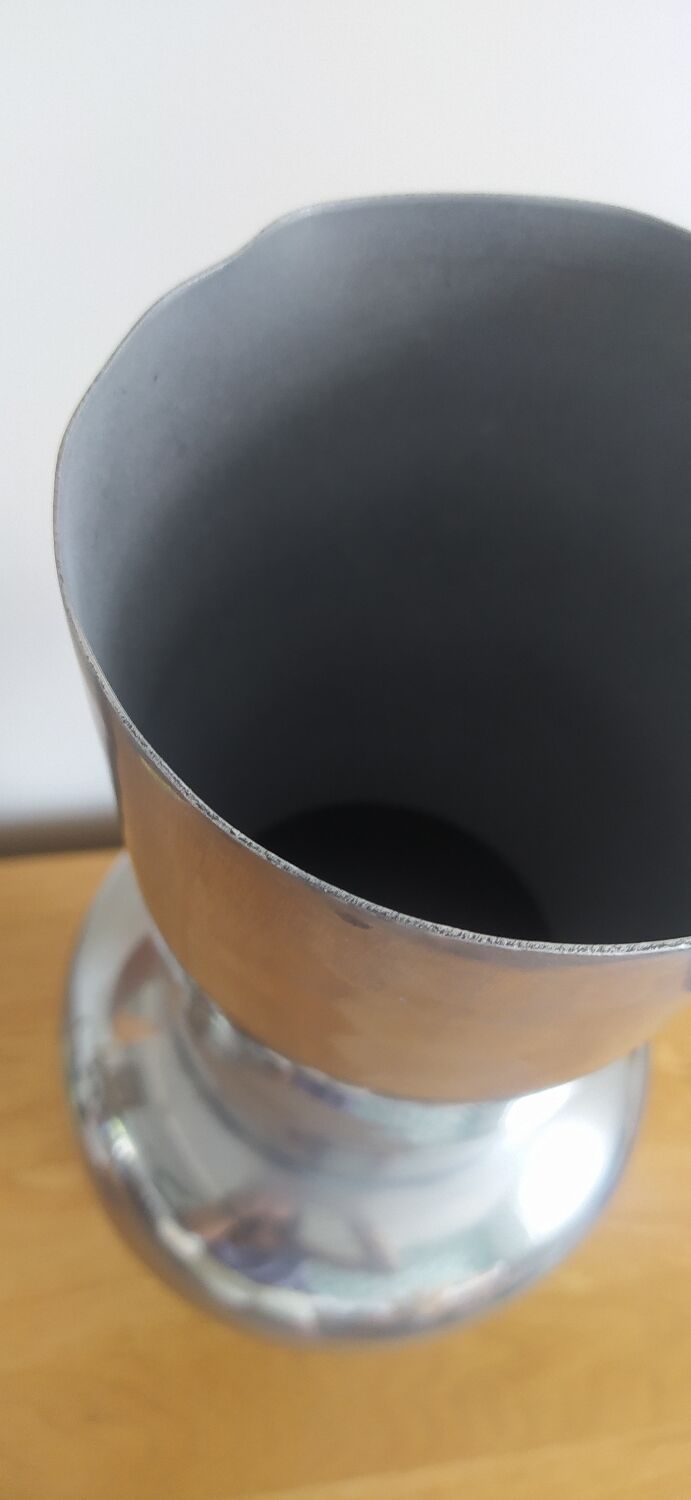 Vase aluminium années 70
