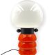 Lampe de table orange space age, F.lli Faver Italie, années 1970