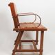 Leather armchair by Jacques Adnet