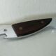 Decapsuleur en chrome et bois en forme de poisson esturgeon