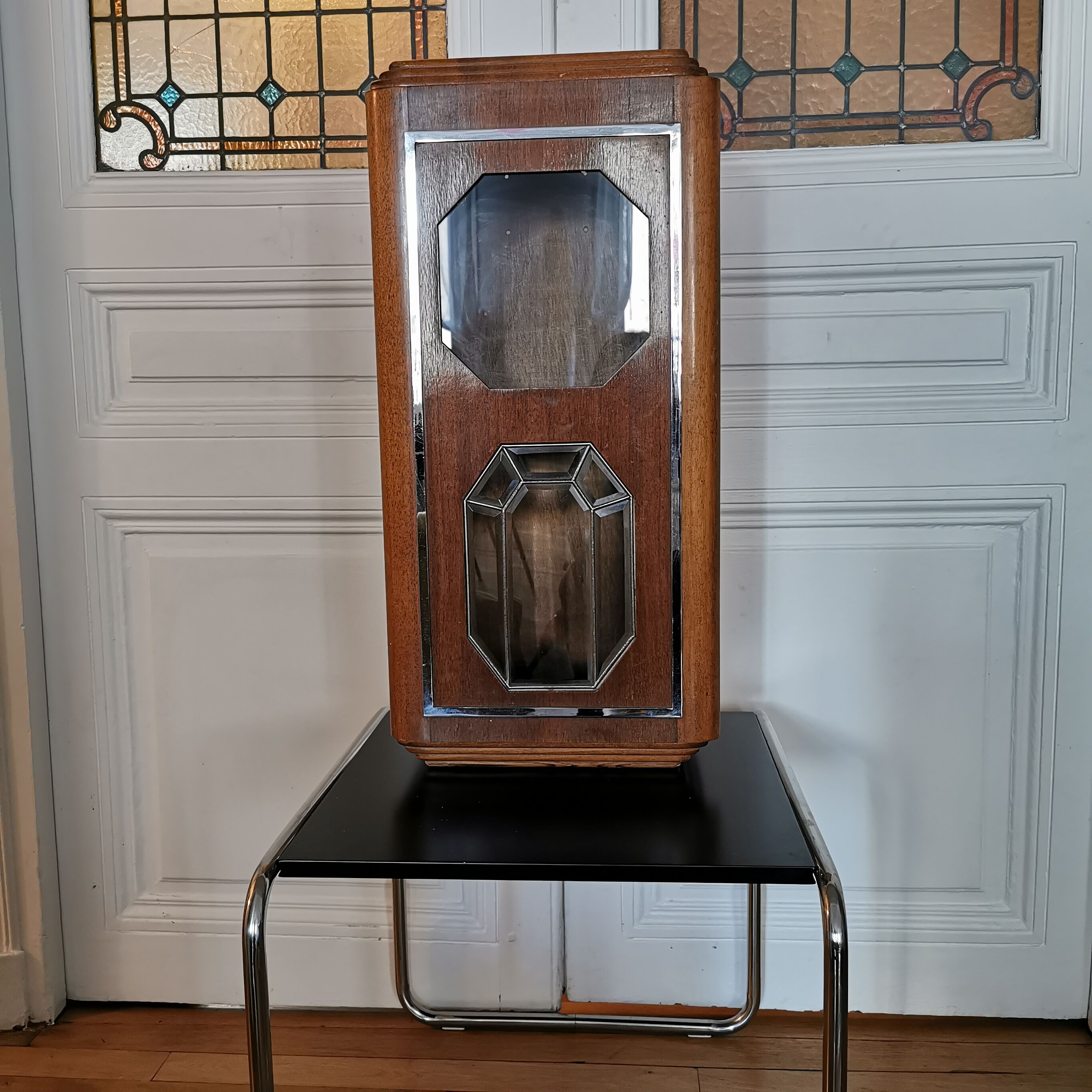 Wooden and glass showcase