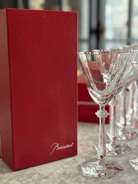 Verres cristal baccarat arcade - eau et vin