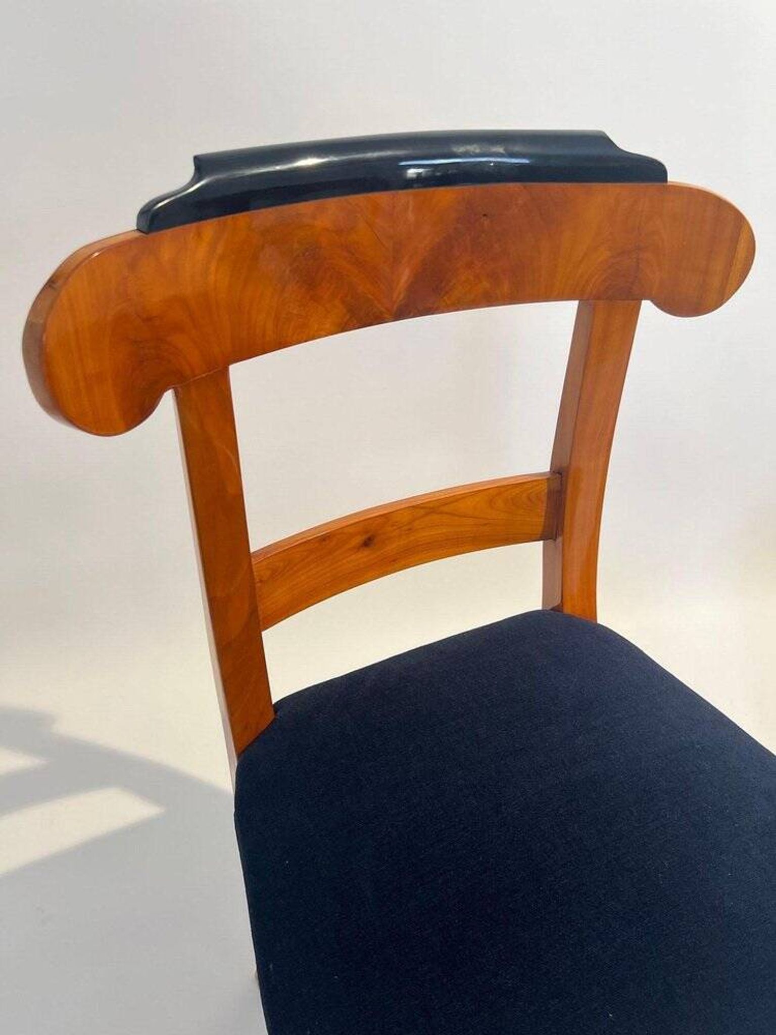 Biedermeier Chairs in Cherry Wood, Germany, 1830s, Set of 5
