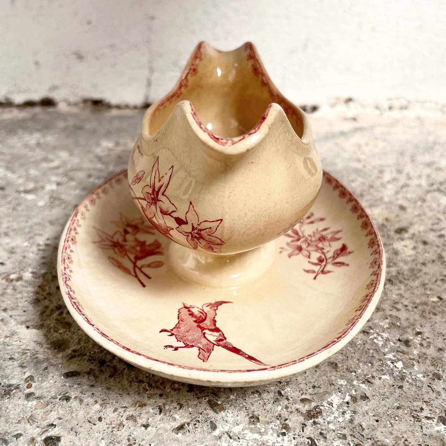 Saucière birds model Favori Sarreguemines & Digoin