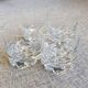 4 vintage Orrefors whiskey glasses designed by Olle Alberius, Sweden 1960s