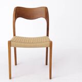 1 of 7 Niels Otto Møller Model 71 Teak Dining Chair (1951) – Danish Modern