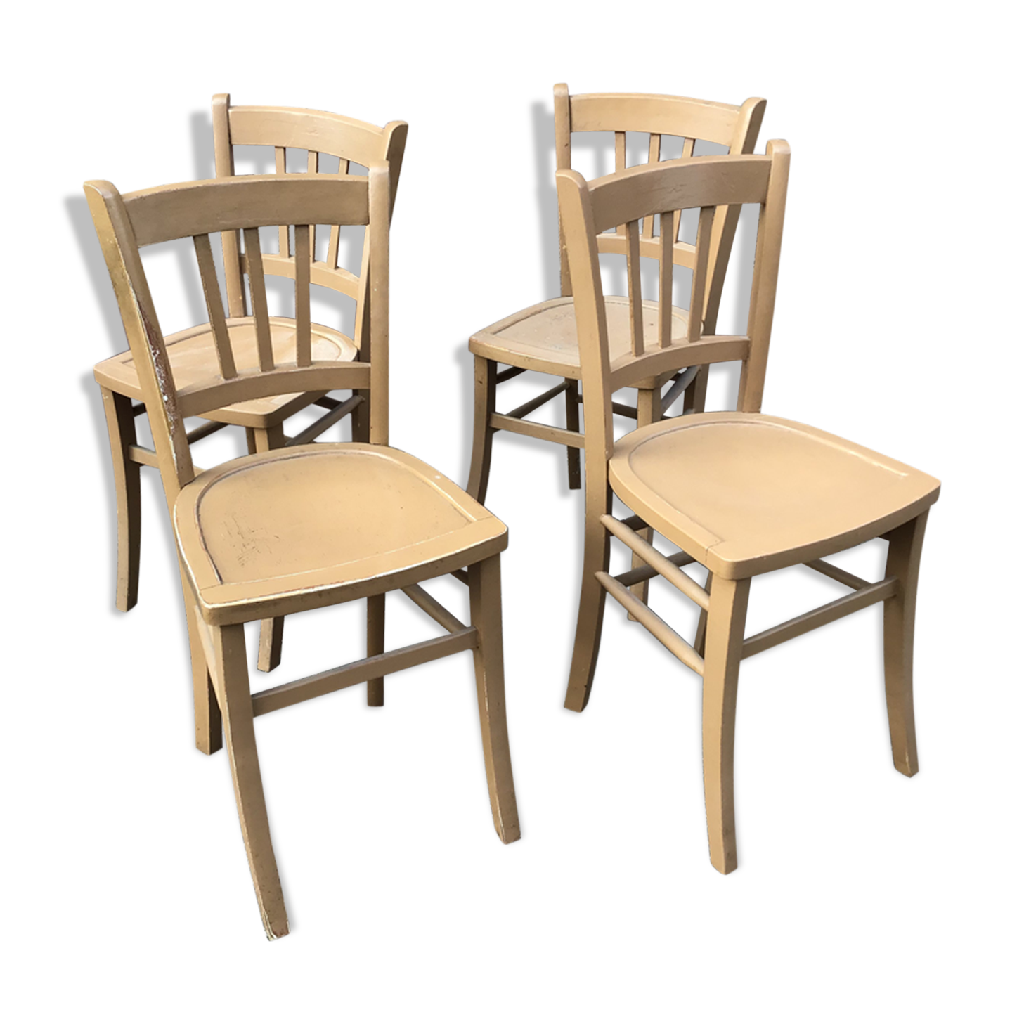 Set of 4 vintage bistro chairs