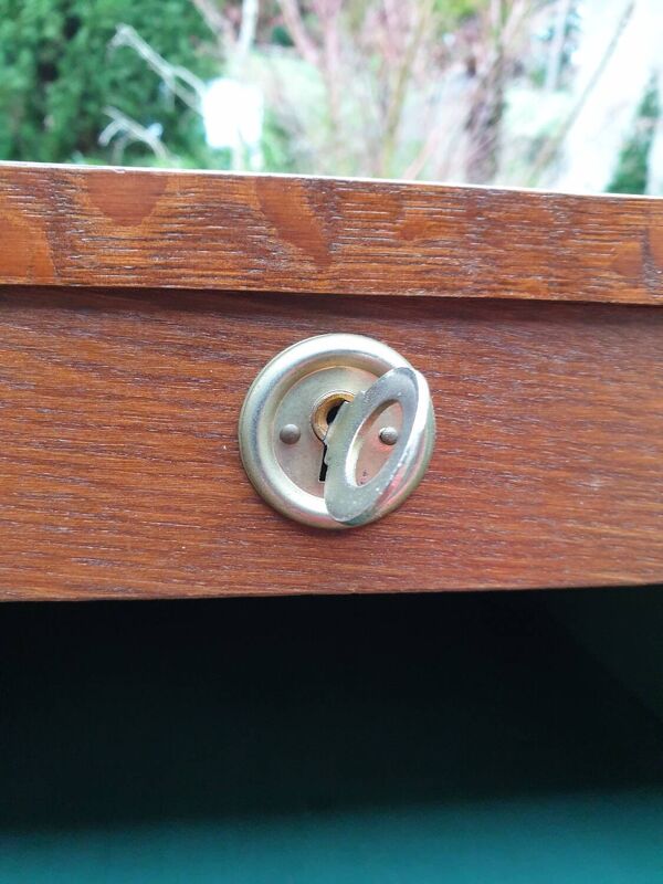 Double classeur à rideau années 60