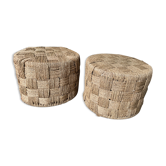 Duo poufs 70s