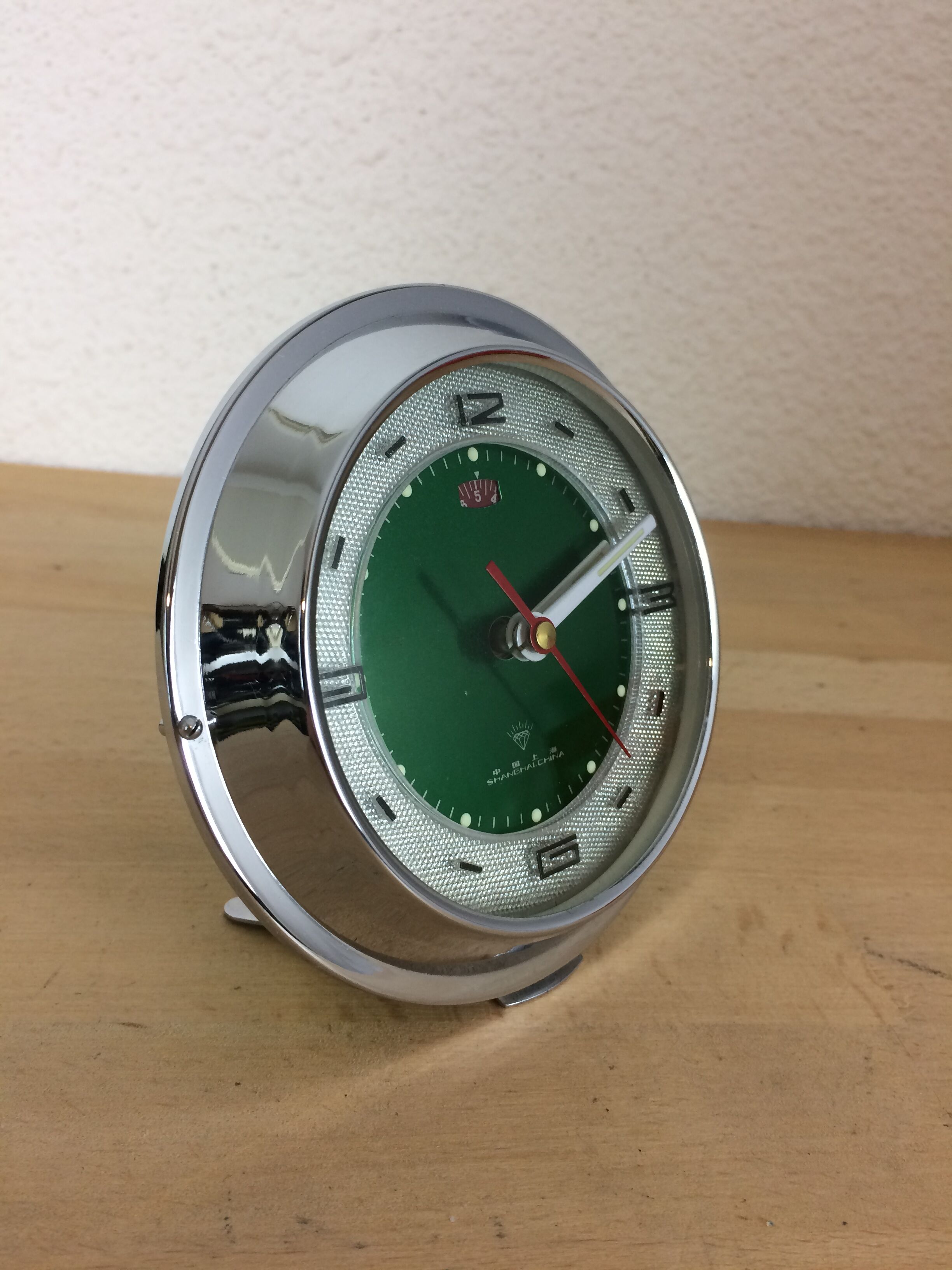 Vintage Clock Diamond Brand Green