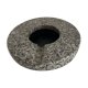 Vintage round marble ashtray speckled grey -black