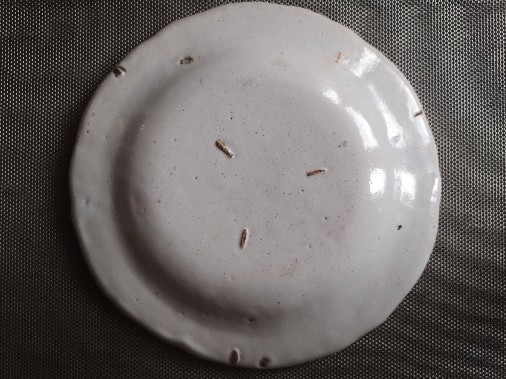 Old Rouen Plate - Cornucopia - Mid 18th century