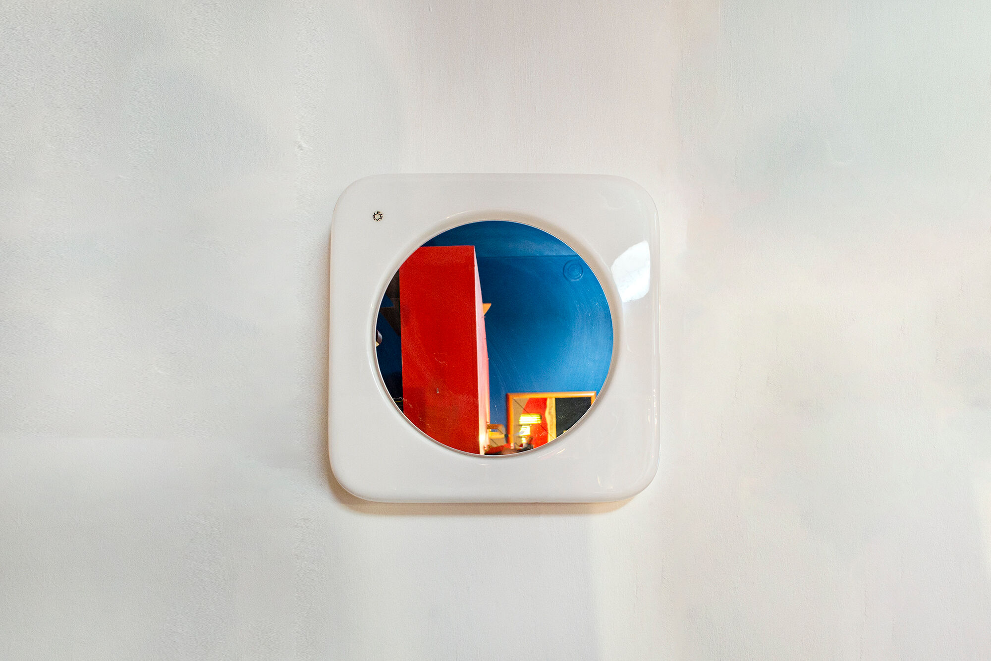 Mirror with backlit frame by Leucos, Italy 70s