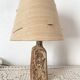 Lampe pied en céramique artisanat vinta