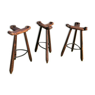 Lot massive bar stools