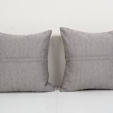 Set of two organic wool outdoor turkish old kilim pillow covers