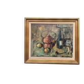 Original Swedish Oil on Canvas – “Still Life with Copper Kettle” – Signed – Dated 1967 – Vintage & Framed