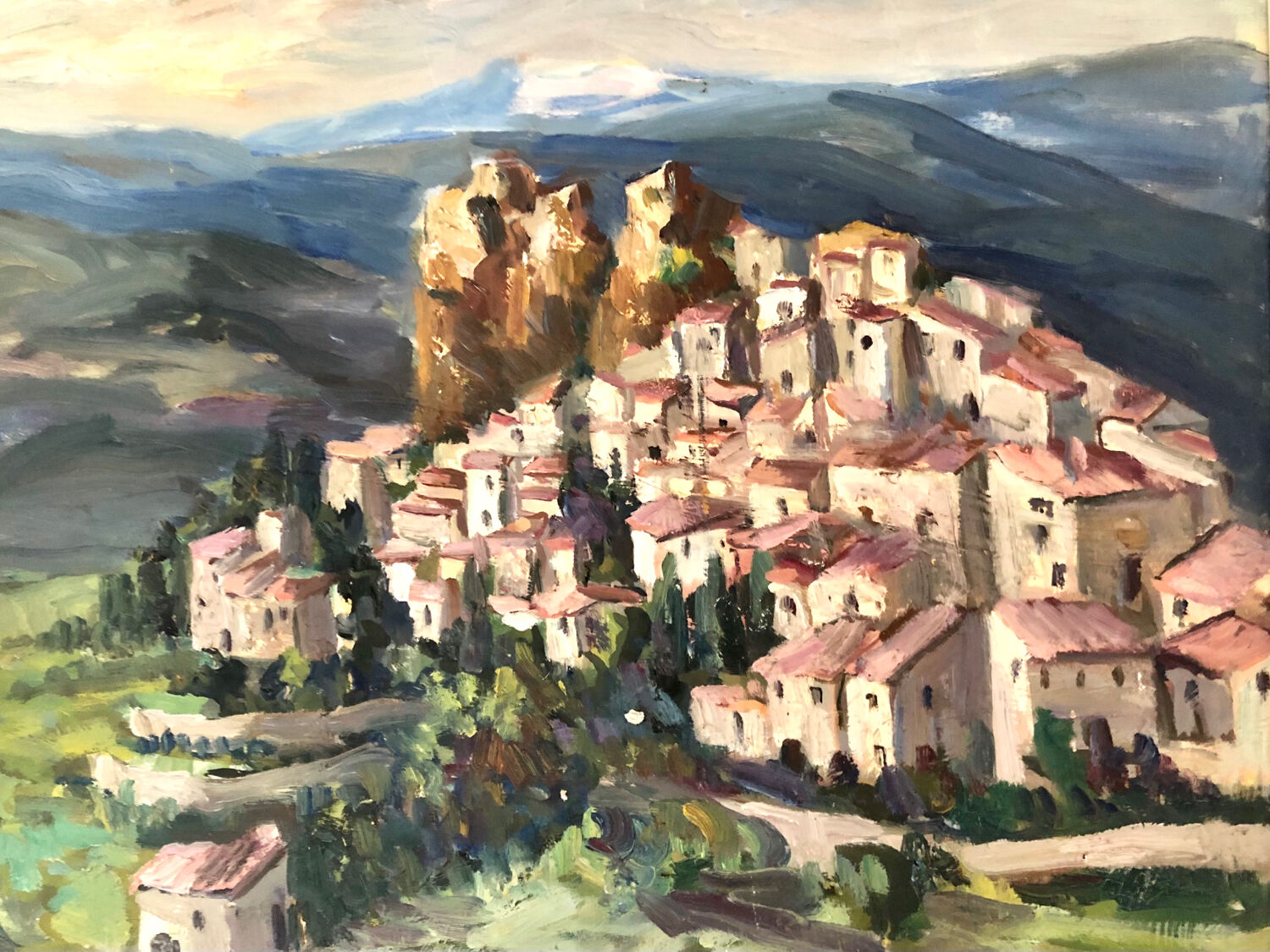 Old painting oil painting