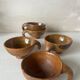 5 handcrafted stoneware coffee cups