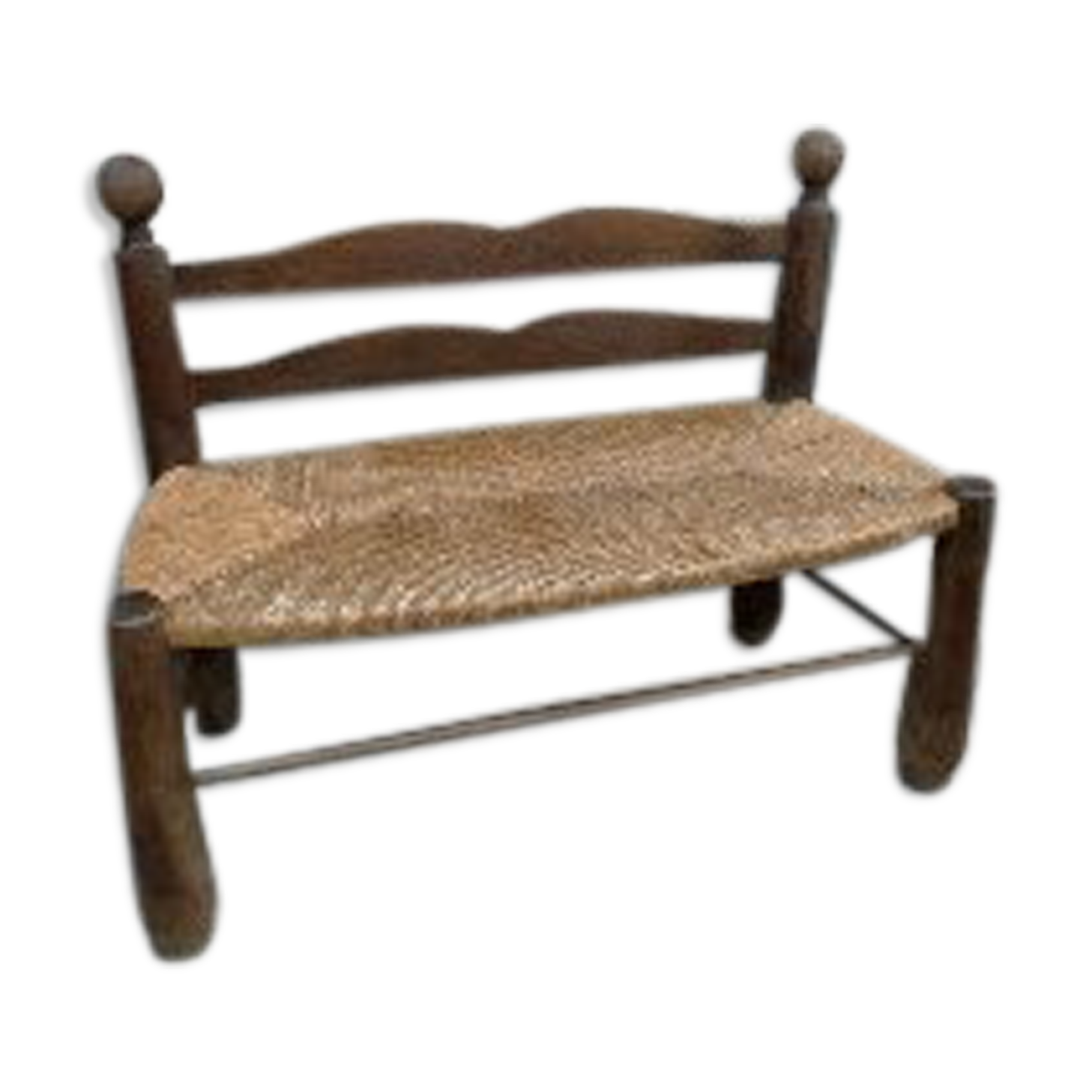 Mulched bench for children