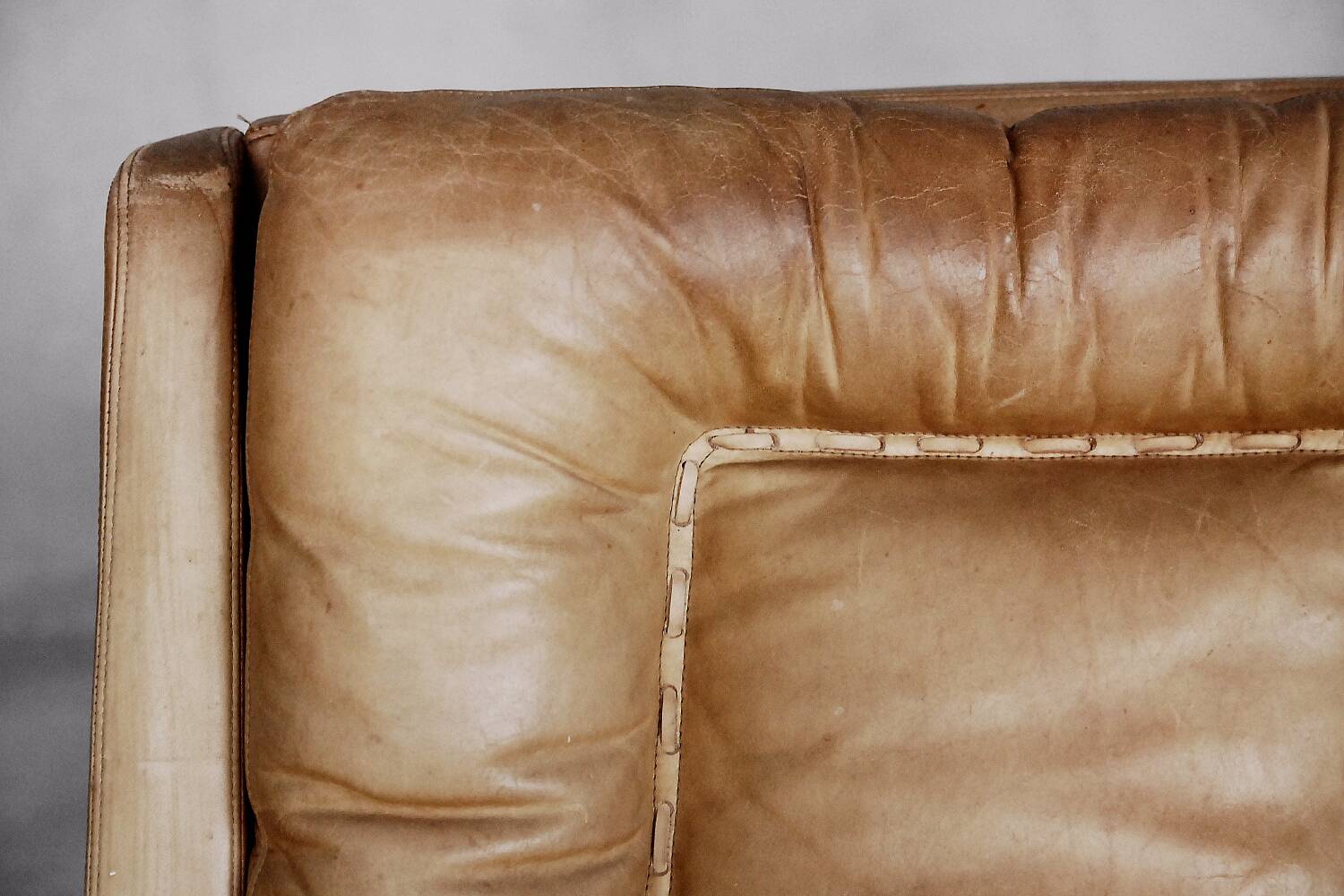 Vintage Mid-Century German Modern Leather Swivel Chairs by Carl Straub