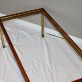 Rectangular gold wrought iron coffee table on sheet, Ramsay House