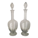 Pair of vintage crystal decanters