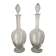 Pair of vintage crystal decanters