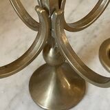 Solid Brass Brutalist Chandelier