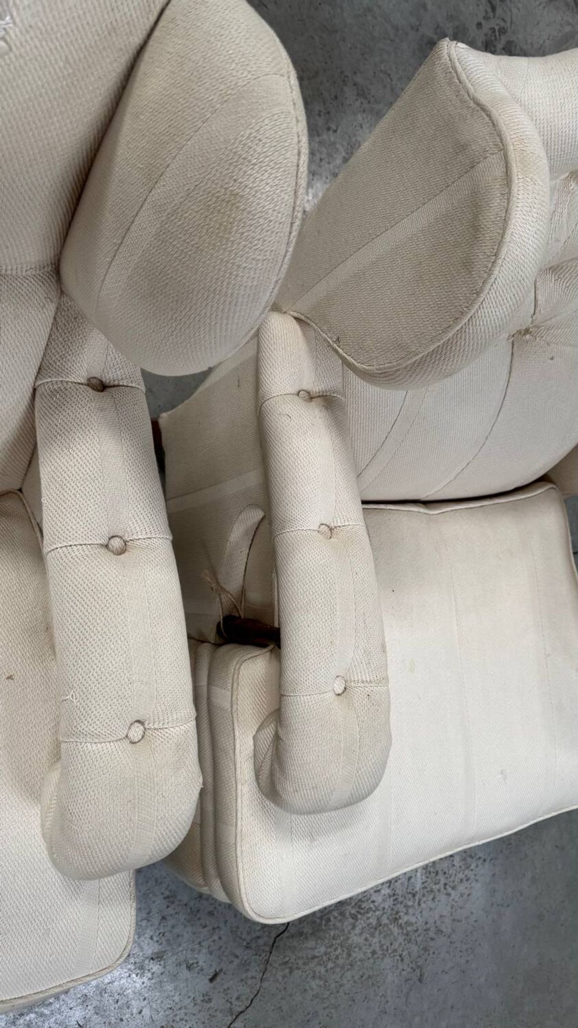 Vintage wingback armchairs