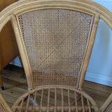Pair of rattan armchairs