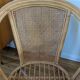 Pair of rattan armchairs