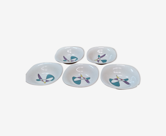 Set de 5 bols Poppy Trail California pour Medlox 1950