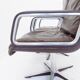 Wilkhahn Delta Highback set of 2 brown leather armchairs by Delta Design